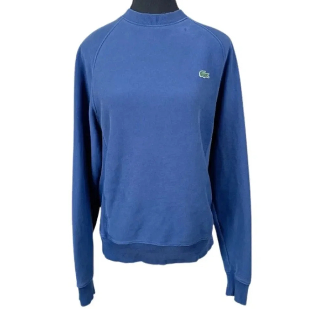 Lacoste Live Womens Size Xsmall Unisex Cotton Crew Neck Fleece Liner Sweatshirt